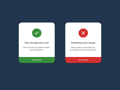 Daily UI #011 Flash Message 011 dailyui design error flash massage success