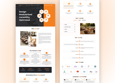 Modern & Elegant Furniture Website UI Design branding design figma landing page ui uiux web design