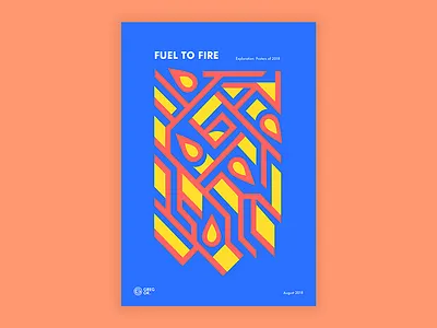 Fuel to Fire colorful design geometric graphic design poster typogaphy