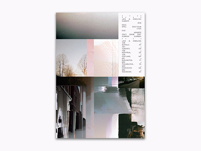 Tour Flyer 1 collage emo flyer glitch pastel pixelsorting poster psychedelic punk tour flyer tour poster