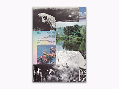 Showposter1 collage emo flyer glitch pastel pixelsorting poster psychedelic punk tour flyer tour poster