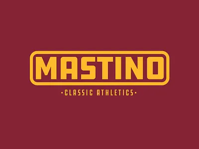 MASTINO athletics branding gym logo type varsity