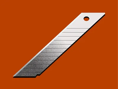 Cuttermesser Klinge illustration metal practice