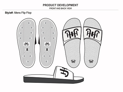 Flip Flop01 illustration production file shirt sketch t shirt tech pack