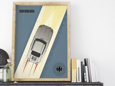 356 Outlaw 356 car porsche poster