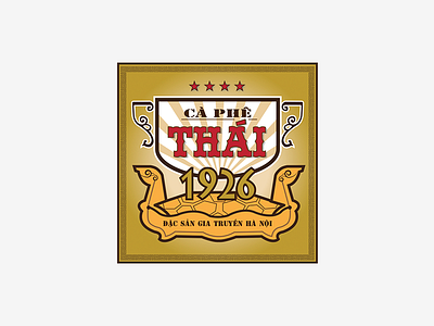 "CÀ PHÊ THÁI" BRANDING branddesign branding brandnew logo logodesigns logolearn logonew type