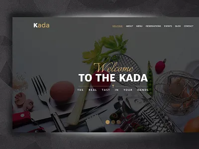Kada, responsive website template android creative dribbble food inspiration invite photoshop psd psd designs template uiux web design