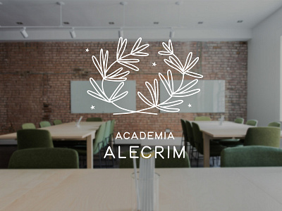 Rosemary Academy logo academics academy brand identity branding crown flower crown holiday camp logo rosemary school study camp tutoring