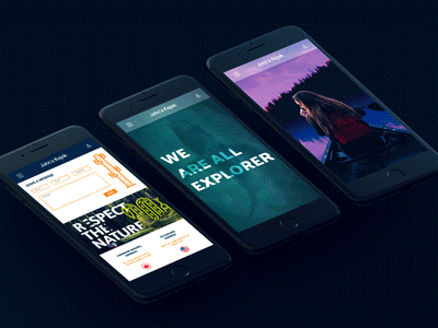 Ui/Ux - John's Kayak - Template daniele galasso gif johns kayak mobile nopeidea promo smartphone template ui ux