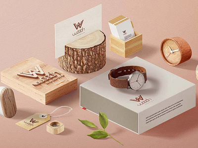 Wood In branding graphic design