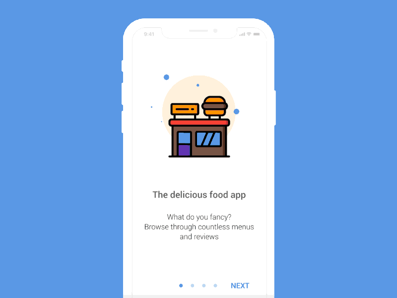 App walkthrough interaction animation app delivery design interaction interface ios iphone mobile products