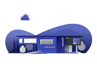 Geometric Building illustration ai color illustration illustrator landscape vector