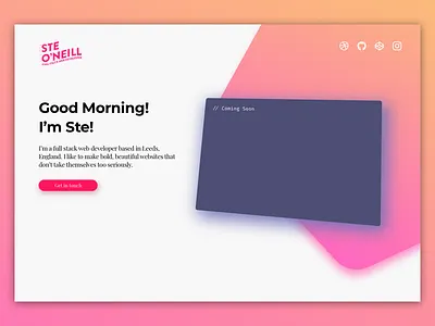 Daily UI #003 - Landing Page daily ui dailyui gradient gradients