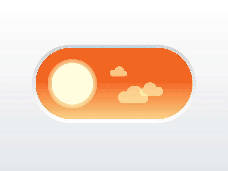 Day-night Mode Switcher animation day micro interaction moon night sun switcher ui ux weather