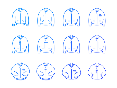 Jacket icon illustration jacket ui