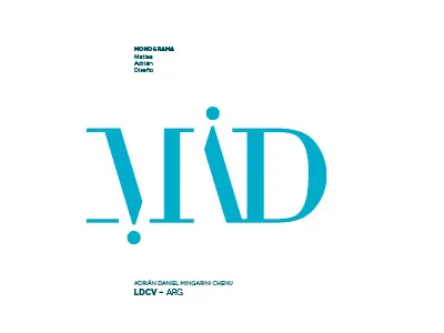 MAD design brand monogram argentina brand letter lettering letters logotype personal type typography