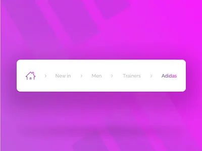 Breadcrumbs - Clothing Shop adidas brand branding breadcrumbs customer journey digital experience experience design logo marque ui ux vector