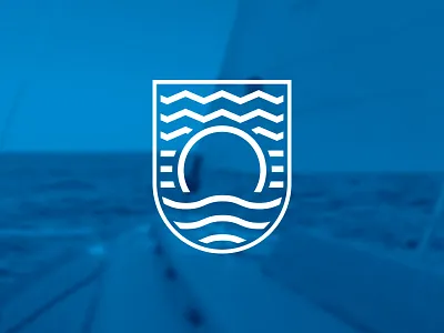 Logo concept branding concept flat logo nature shield simple sport