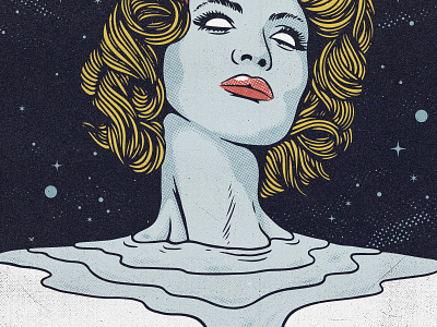 Ignorance and Bliss alien drips grunge halftone ortus pinup punk space thrash zombie