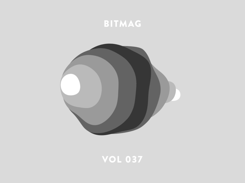 BITMAG abstract animation blob greyscale layers motion design motion graphics typography