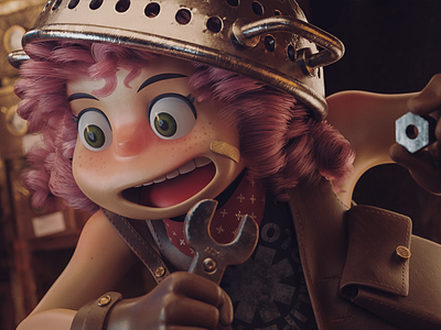 Dealer Girl 3d girl pixar render