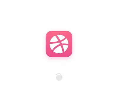 Dribbble Icon dribbble pink redesign typeicon