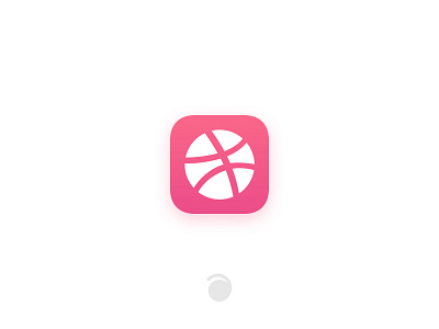 Dribbble Icon dribbble pink redesign typeicon