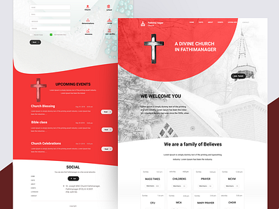 Church Website christian church church website community deepa faith uiux website design uxd technologies