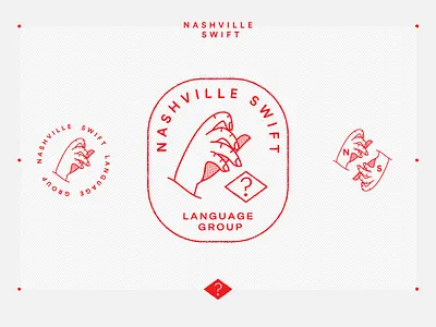 Nashville Swift 01 brand hand illustration ios swift logo meetup