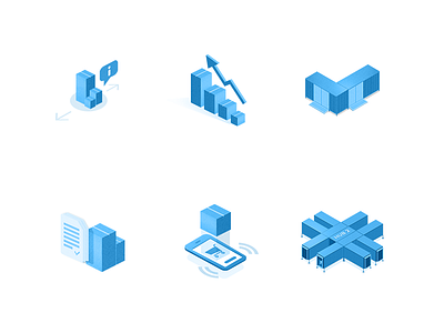 LTL-icons box hub icons illustration motion pixel transport ux