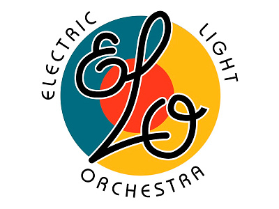 Electric Light Orchestra logo band design disco electric light orchestra electronic elo jeff lynne logo music retro rock