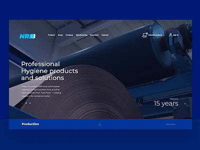 Paper manufacturer website factory flat infographics landingpage manufacturing paper timber
