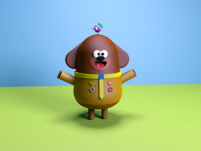 Hey Duggee 3D c4d character cinema4d modeling