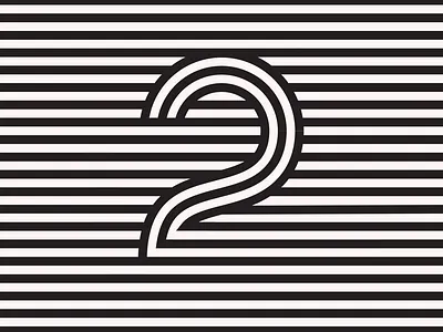 🤞 2 36daysoftype geometric horizontal lines minneapolis minnesota numbers thick lines type typography