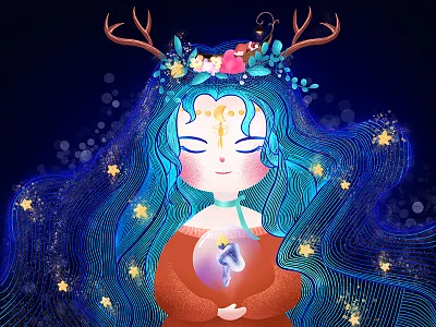 Good dream dream guard illustration