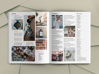 Vivant Magazine Template Interior Spread indesign magazine print template