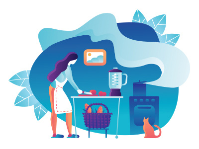 Cooking cooking illustration
