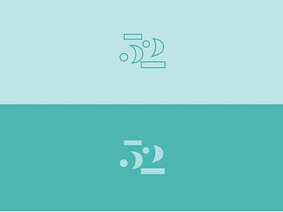 52 geometric geometry logo minimal number numbers