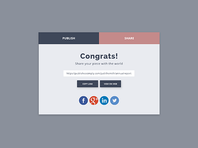 Daily UI :: 010 - Social Share daily ui challenge share modal social share ui ui design web app