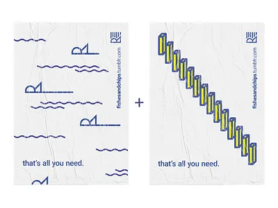 🐟+🍟 Posters ad branding chips fish food illustrator photoshop poster wall wheatpaste