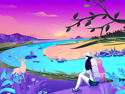 backpackers illustrations