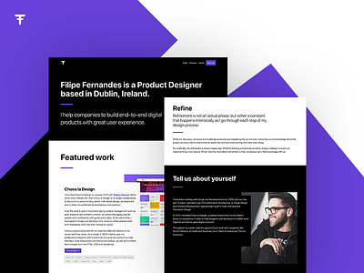 Filipe Fernandes Portfolio css html interaction design interface design ixd javascript personal website portfolio product designer ui user experience ux