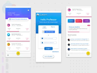 Teaching Assistant App appdesign mobileapp. education teachingassistant uiux