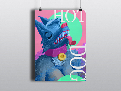 Hot Dog dog hot poster