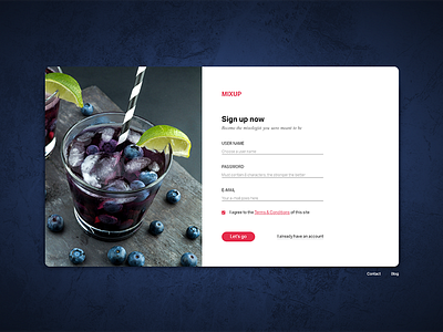 Signup daily ui form sign up