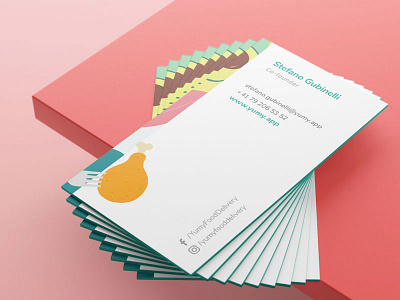 Yumy Food Delivery business card print