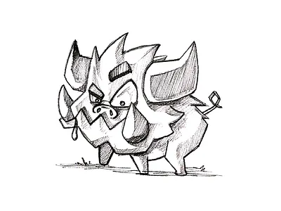 Animal Monster Sketch animal sketch cartoon sketch draw pencil sketch sketch sketching