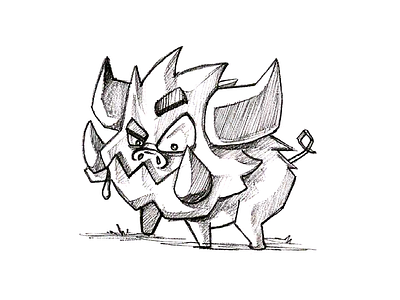 Animal Monster Sketch animal sketch cartoon sketch draw pencil sketch sketch sketching