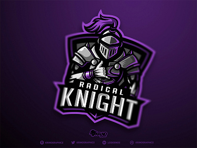 Shaka Knight dmitry krino esport logo esports fantasy gaming graphic design krinographics mascot