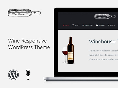 Wine WordPress Theme - Responsive Site Builder bar drink page builder plugins pub templates theme vineyard web design wine winery wordpress